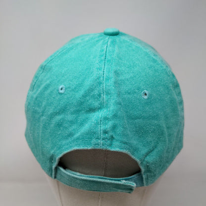Tybee Island Georgia Strapback Hat Bluish-Green One Size Embroidered