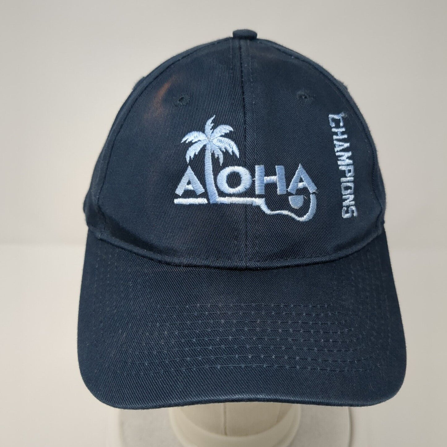 Aloha Champions Warriors Strapback Hat Blue One Size Adjustable Port & Company