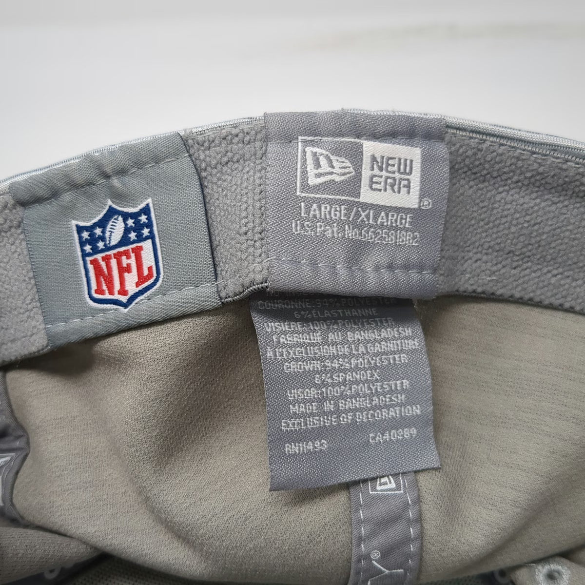San Francisco 49ers NFL New Era Gray Red XL Hat 39THIRTY Stretch Fit Curved Brim
