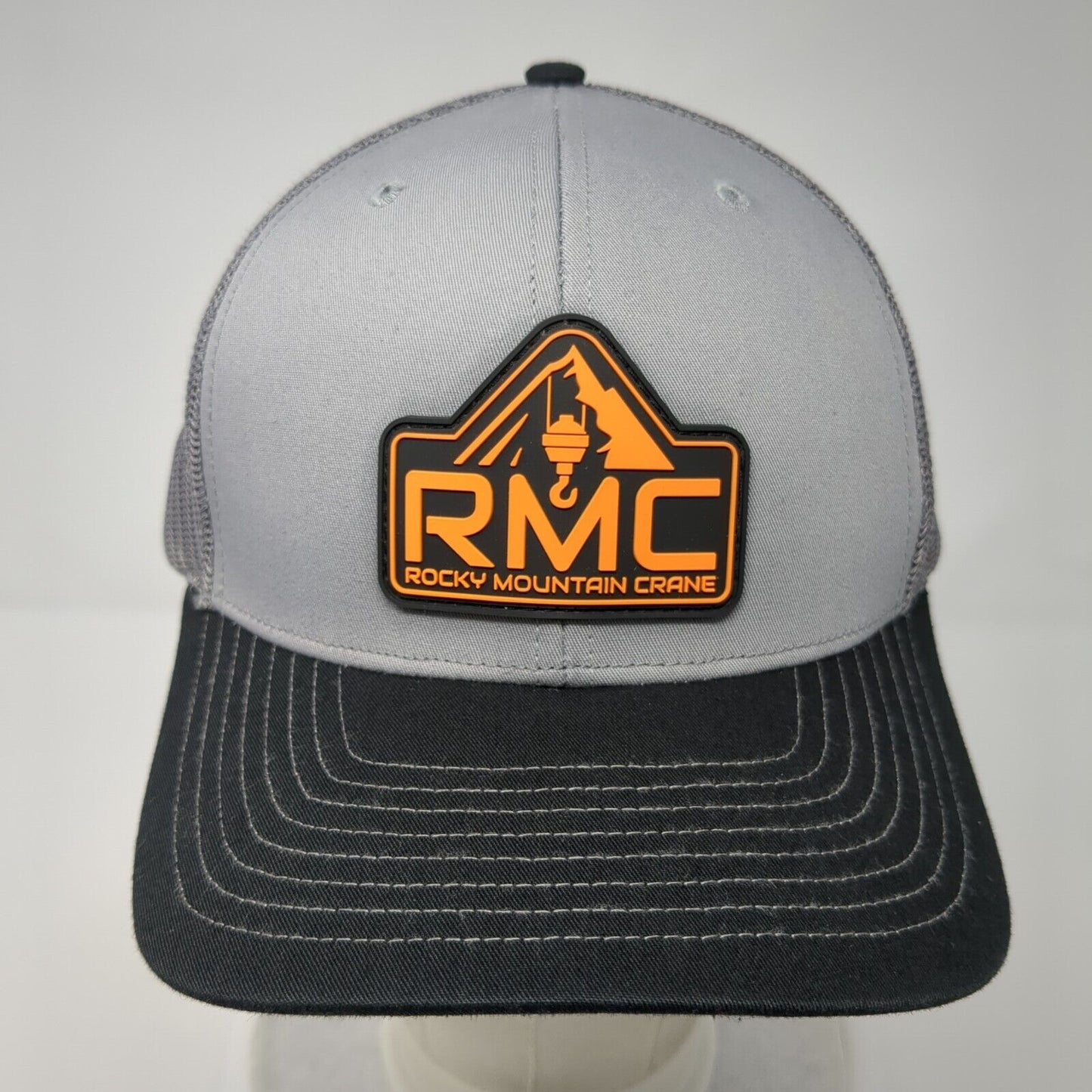 Rocky Mountain Crane Snapback Trucker Hat Gray One Size Mesh Back