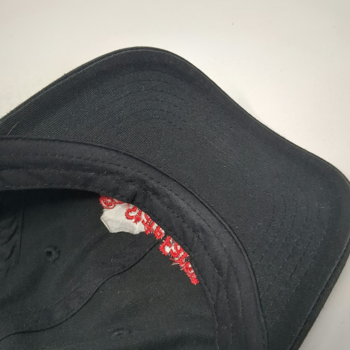 River's End State Farm Logo Black Baseball Cap One Size Slideback Cotton Hat