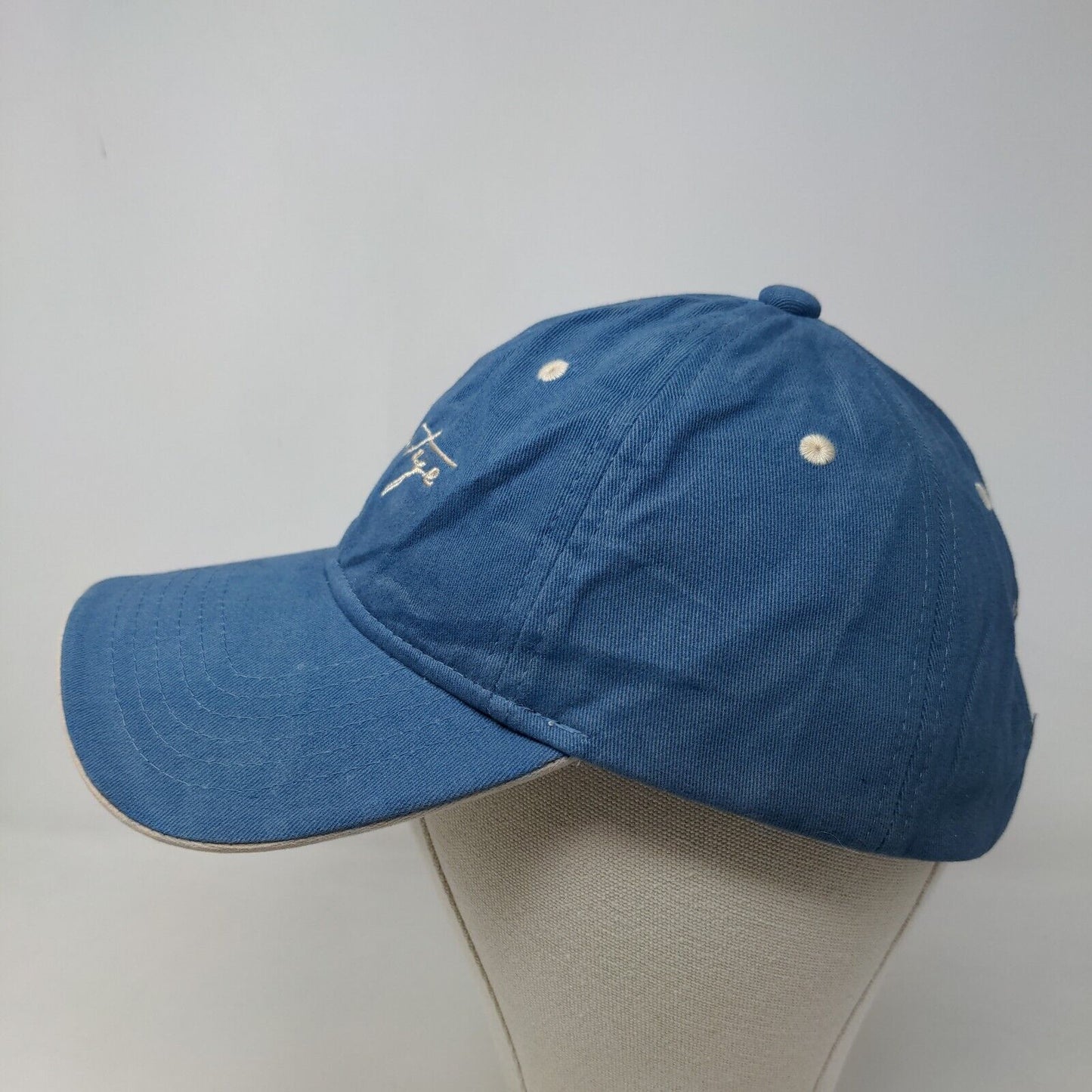 Montage Men's Slideback Hat Blue Embroidered Logo Laguna Beach 100% Cotton