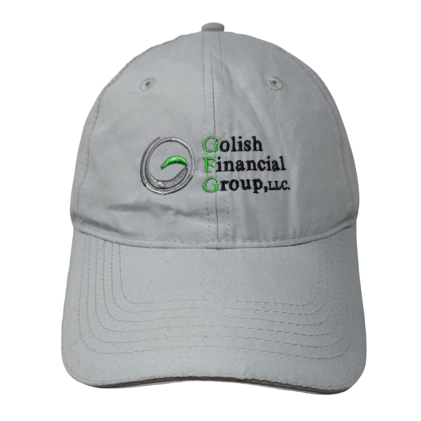 Golish Financial Group Strapback Hat Greenish Gray One Size Sope Creek