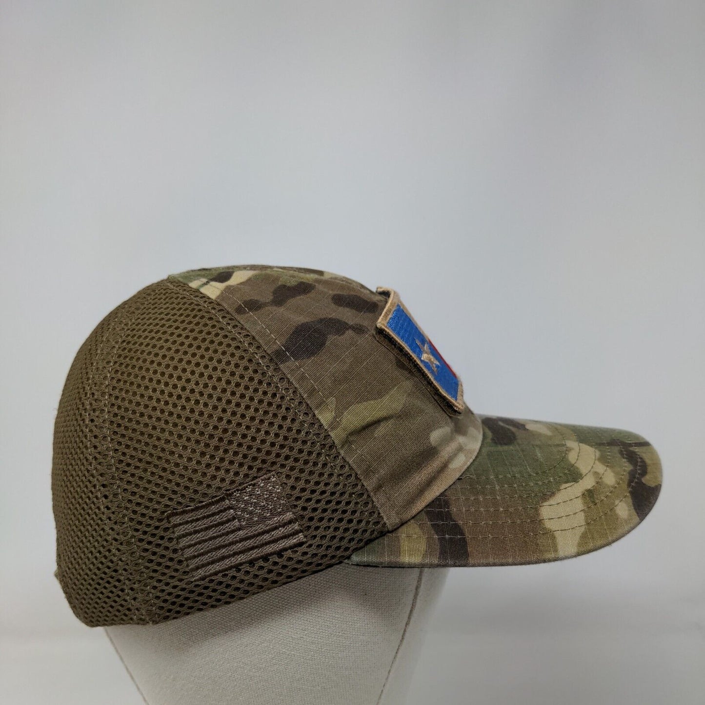 Texas Flag Strapback Trucker Hat Camouflage OS Embroidered Patriotic Nine Line