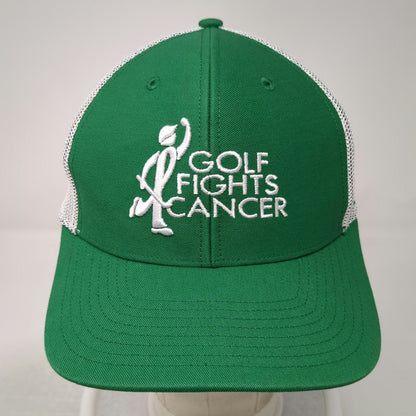 '47 Green White Baseball Cap One Size Mesh Back Snapback Golf Fights Cancer Hat
