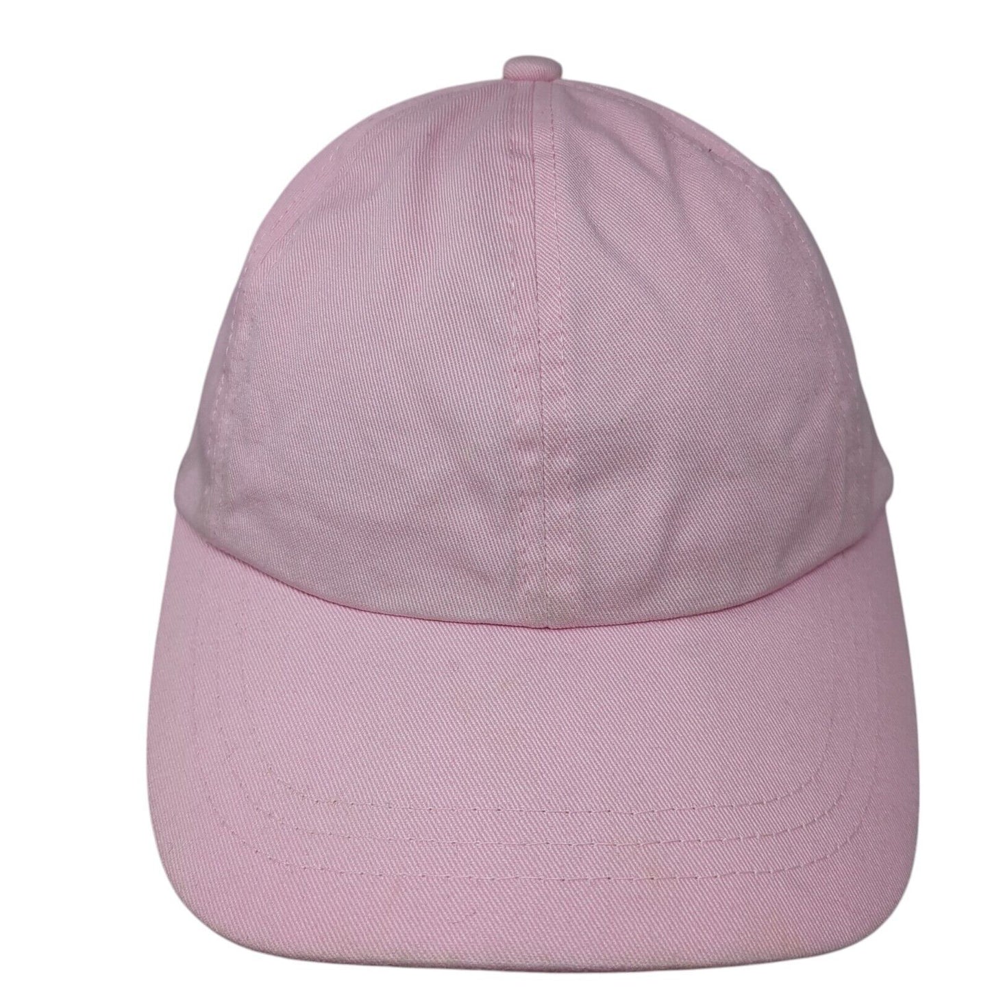 Unbranded Strapback Hat Pink One Size Adjustable Vented Holes 6 Panel Blank