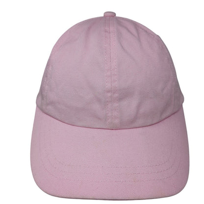 Unbranded Strapback Hat Pink One Size Adjustable Vented Holes 6 Panel Blank