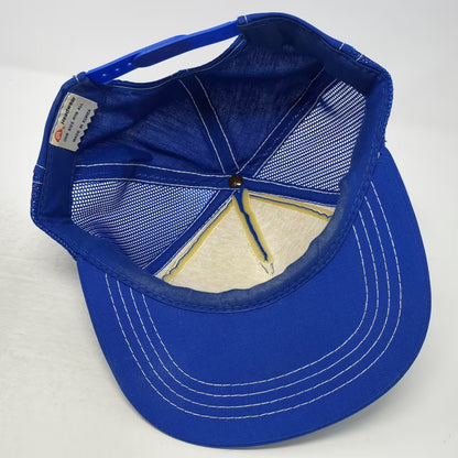 AA Headwear Co-Plas Gel Coats Trucker Hat Blue One Size Snapback Adjustable Mesh