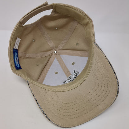 Hawaii Sea Turtles Strapback Hat Tan One Size Adjustable Solid 6 Panel