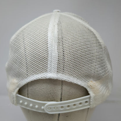 Idaho Bus Sales Blue Bird White Trucker Hat One Size Mesh Snapback Rope