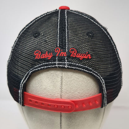 Kip Moore Trucker Hat Red Black One Size Beer Money Autographed Signature Mesh