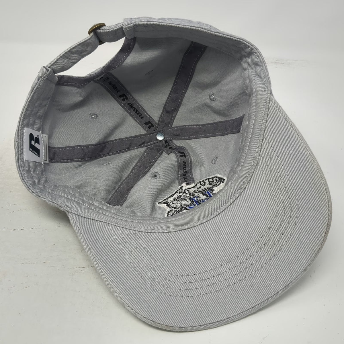 Kentucky Wildcats NCAA Russell Gray One Size Cap Slideback Embroidered Logo