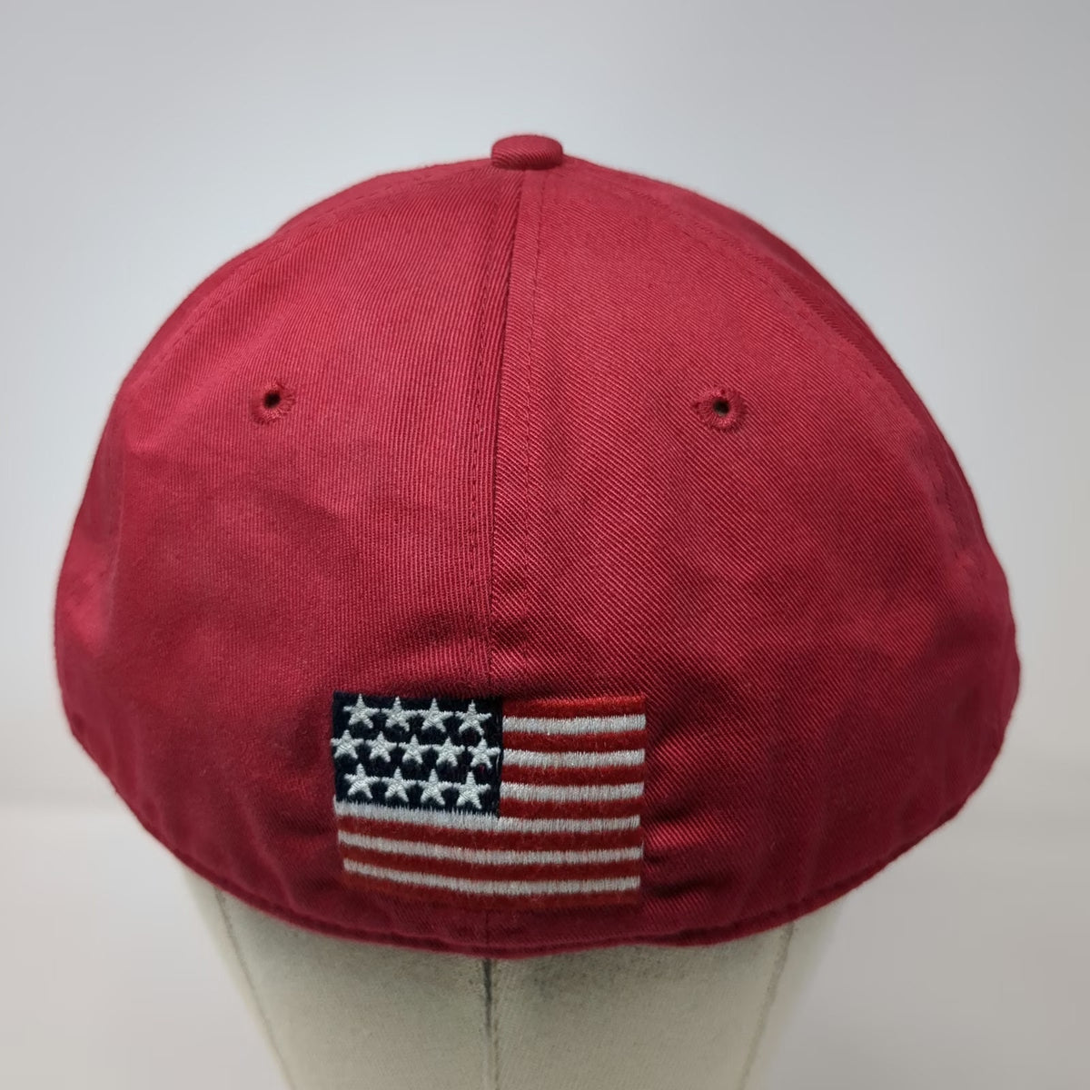 Polo Sport Baseball Cap Red XL Fitted American Flag Embroidered Cotton Hat