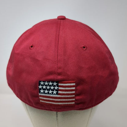 Polo Sport Baseball Cap Red XL Fitted American Flag Embroidered Cotton Hat