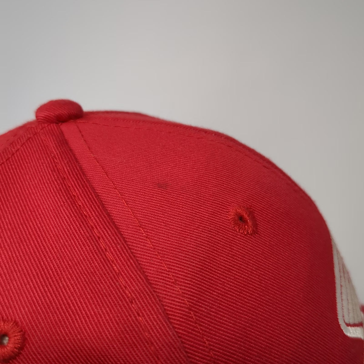 Otto Snapback Red One Size Hat Embroidered Honda Wing Logo Curved Brim Racing