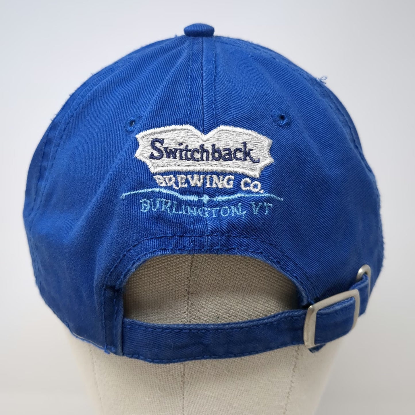 knp Switchback Brewing Co Burlington VT Blue One Size Baseball Cap Hat Cotton