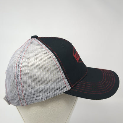 Cordova Strapback Trucker Hat Black One Size Embroidered Mesh Back