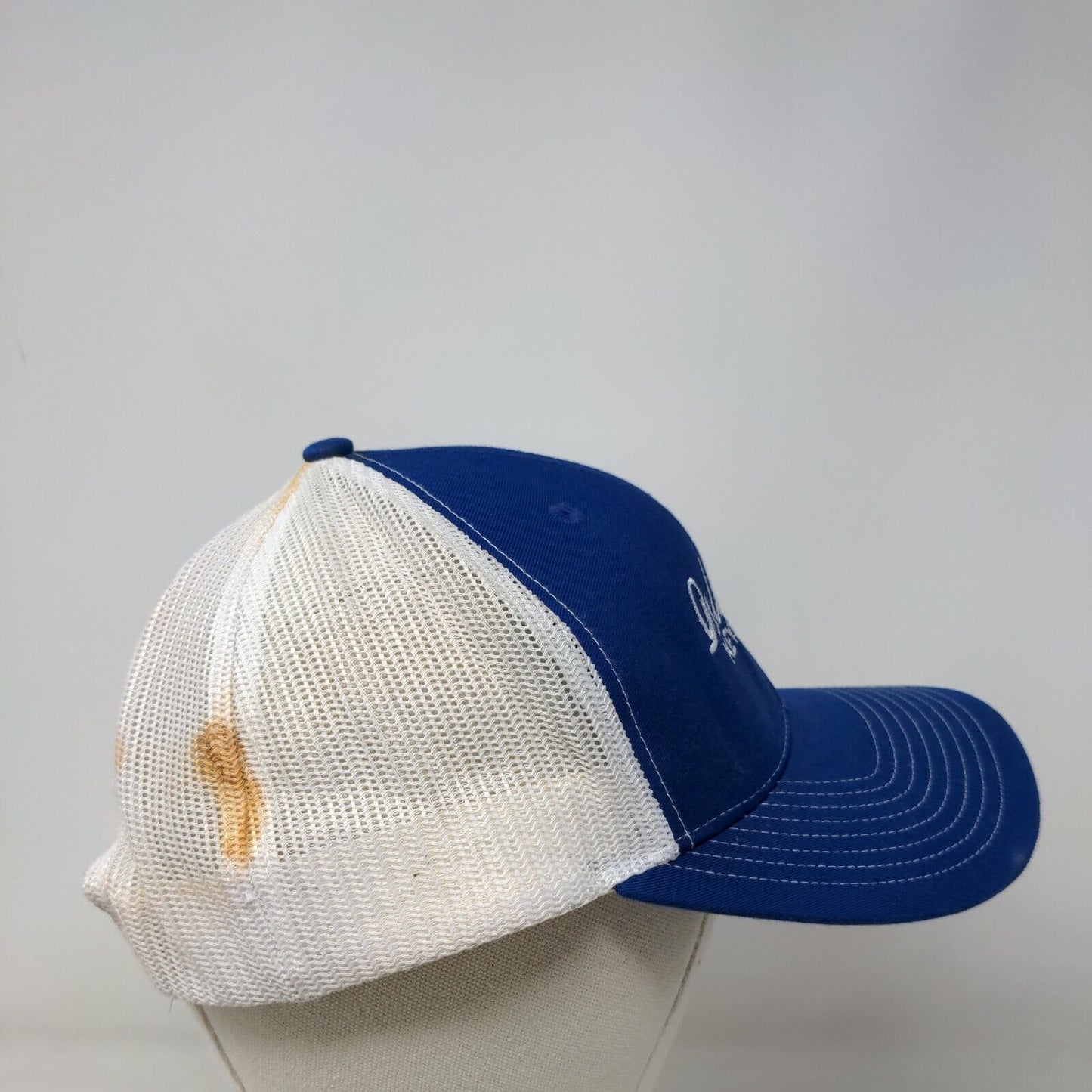 Island Time Key Largo FL Snapback Mesh Back Trucker Hat Blue One Size