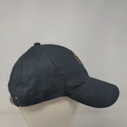 Palm Tree Ruud Slideback Hat Black One Size Embroidered Adjustable