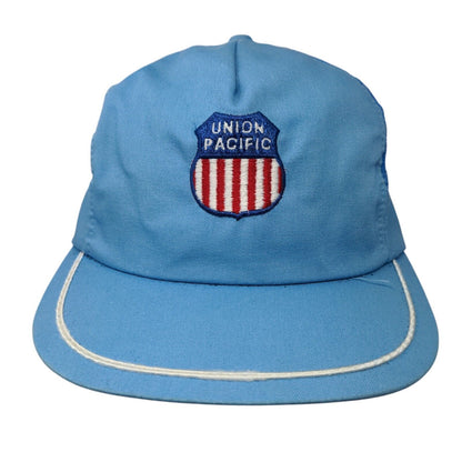 Union Pacific Snapback Hat Blue OSFA Adjustable Embroidered Breathable Mesh