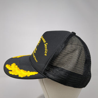 Atlas Septic & Grease Service Franklin TN Snapback Trucker Hat Black OS Rope