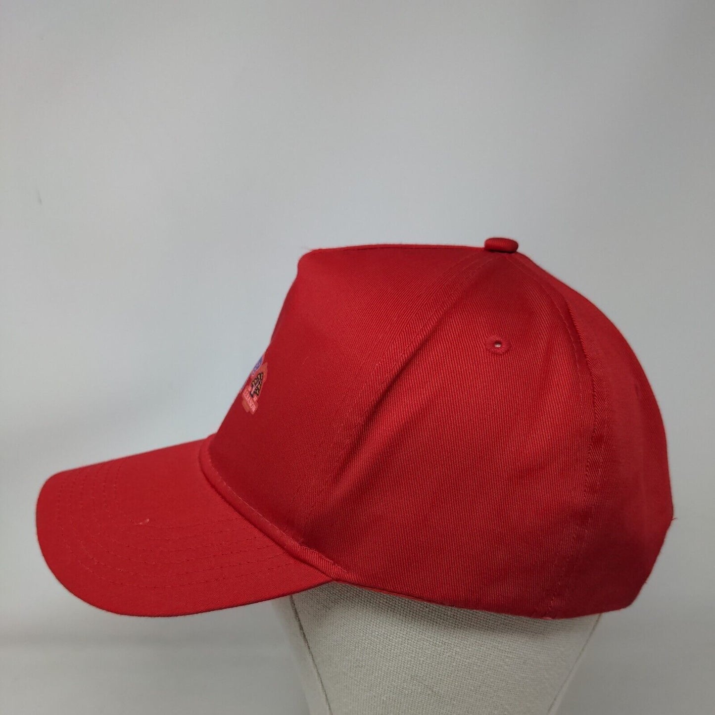 Servin' Up Sparks Lebanon Snapback Hat Red One Size Solid Adjustable