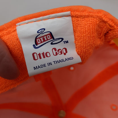 Ineel Big Desert Safety Zone Snapback Hat Orange OS Adjustable Embroidered Otto