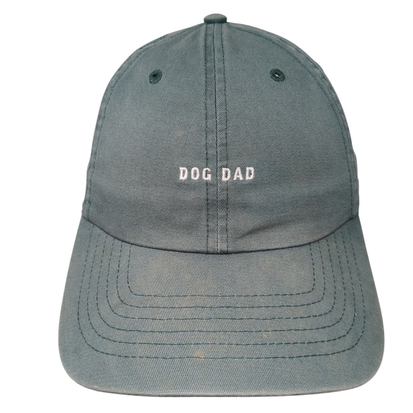 Dog Dad Slideback Baseball Cap Blue One Size Adjustable Embroidered WMO