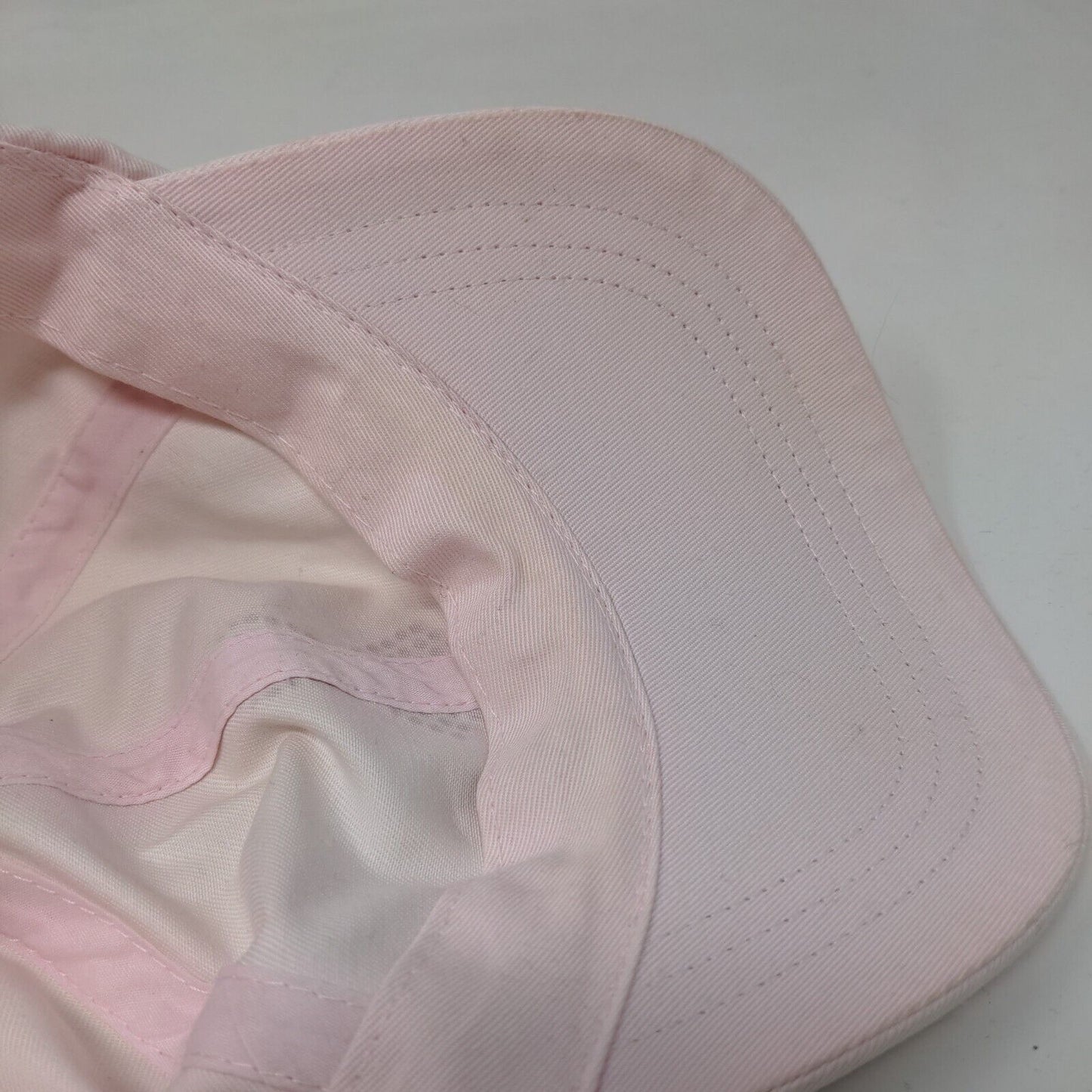 Pink Stuff Breast Cancer Awareness Strapback Hat Pink Rhinestones Bling