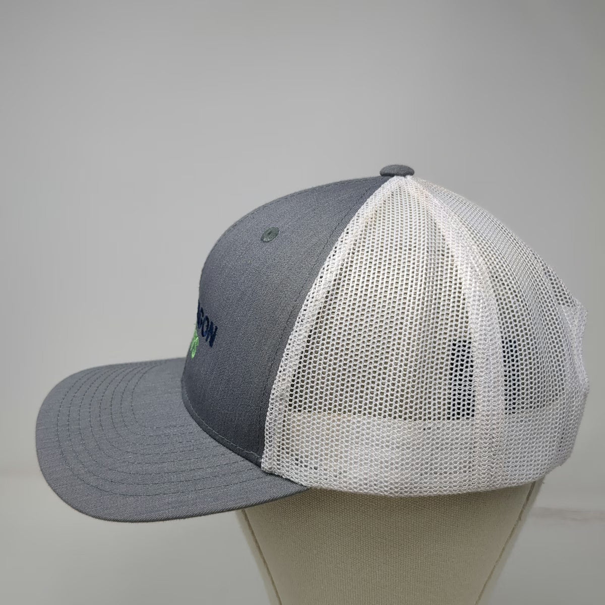 Allcaps Paragon Plants Trucker Hat Gray One Size Mesh Back Snapback Logo