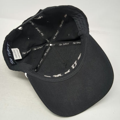 Too Turnt 5 Panel Black One Size Hat Rope Snapback Goose Logo Livin Block Text