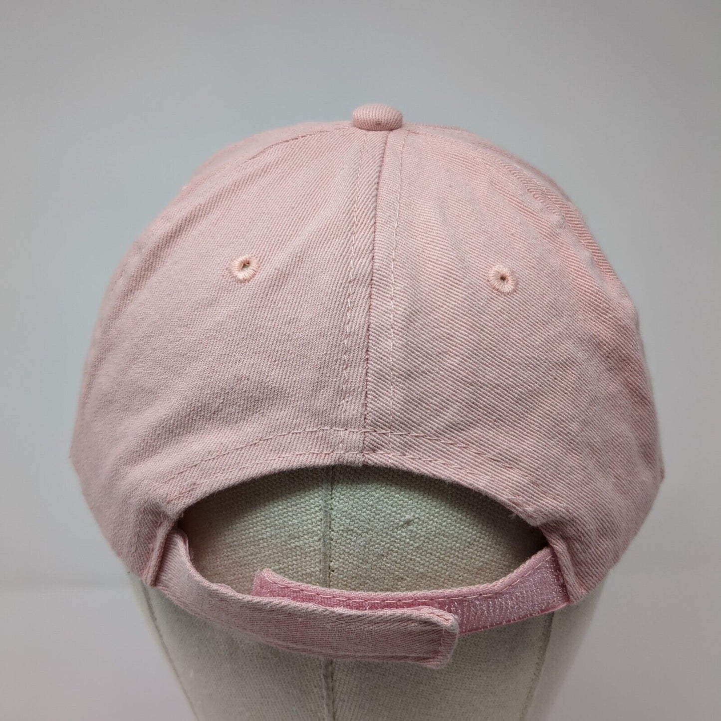 Sunflower Strapback Hat Pink One Size Adjustable Embroidered 6 Panel Cotton