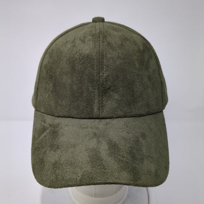 Unbranded Strapback Hat Green One Size Adjustable 6 Panel Blank Polyester