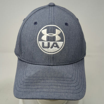 Under Armour Baseball Cap Blue XL Front Patch Logo Embroidered Fitted Hat