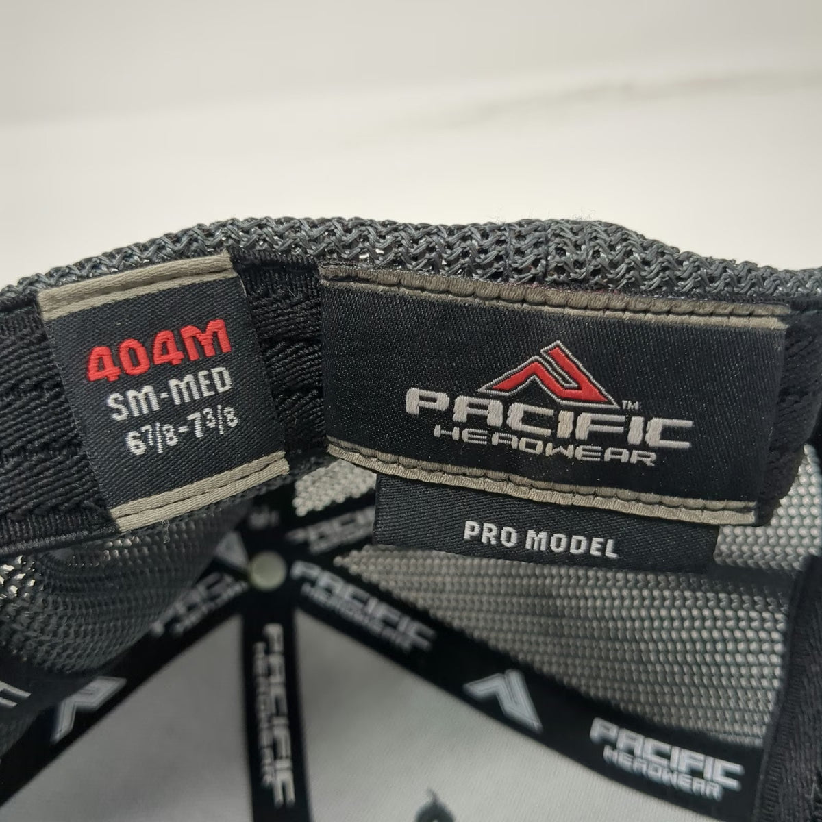 Pacific Headwear Baseball Cap Green Gray 7 3/8 Mesh Flexfit Timmy's Tree Service