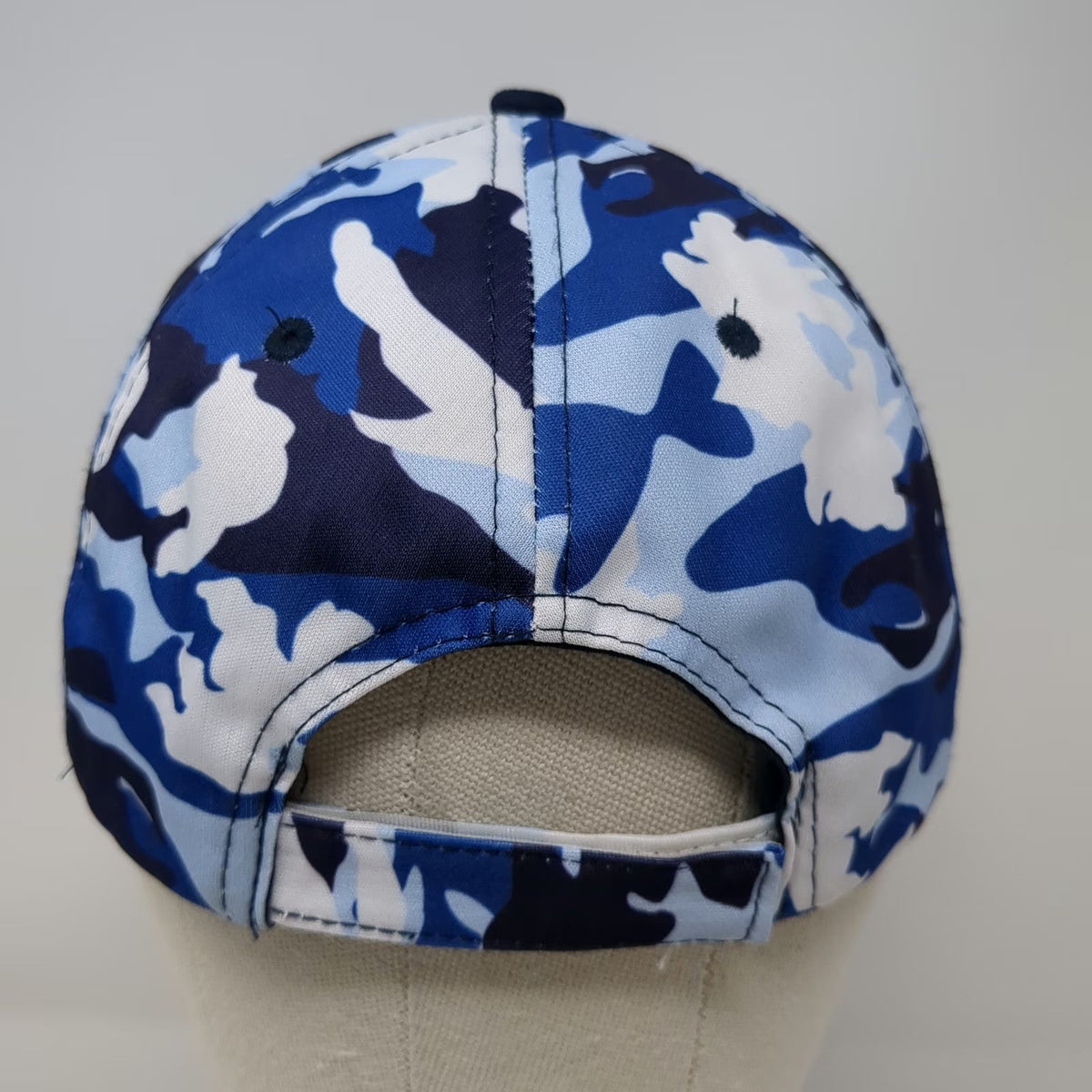 Headtoto Baseball Cap Blue White Camo Farmers Insurance One Size Embroidered Hat