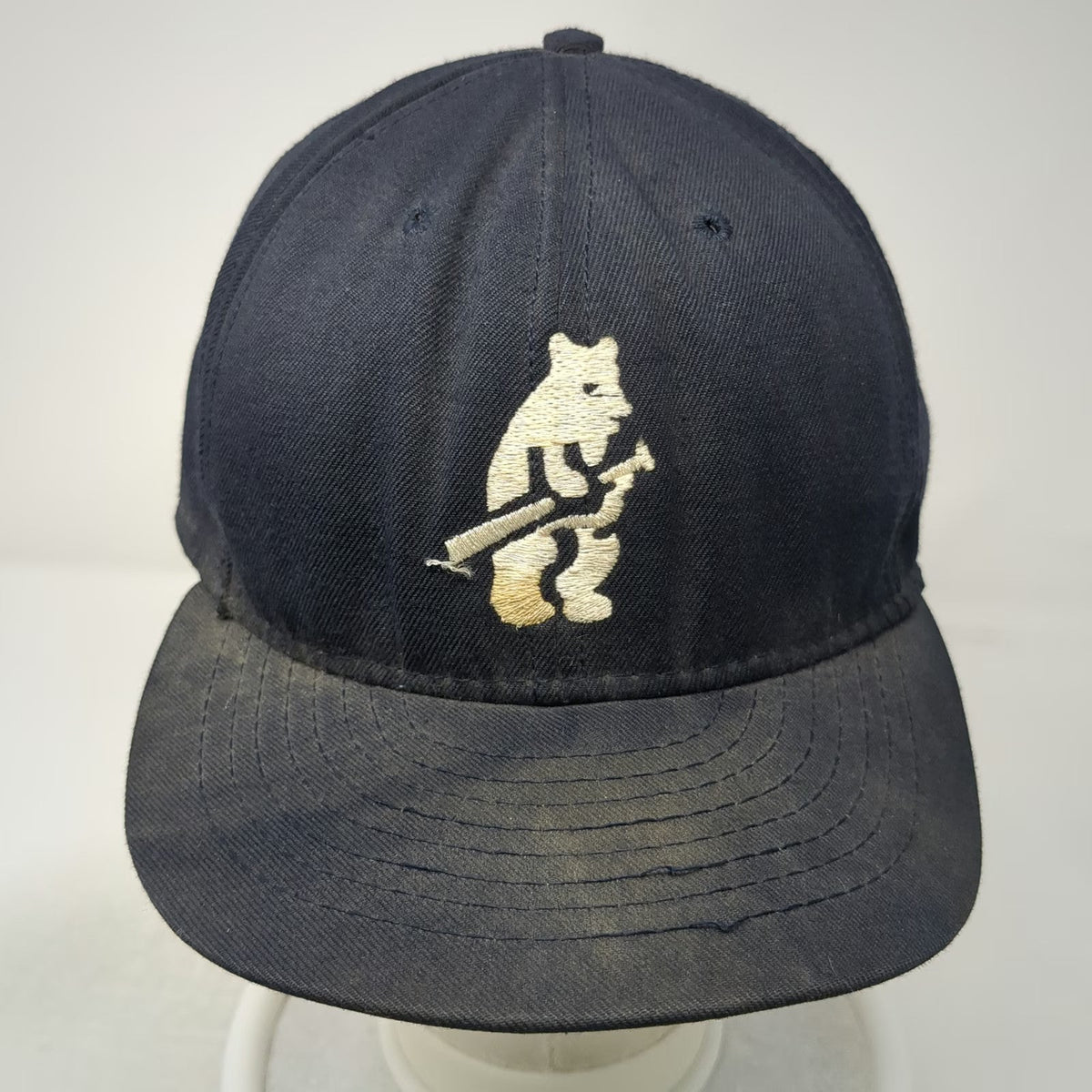 Chicago Cubs MLB American Needle Cap Blue 7 5/8 Green Underbrim Bear Vintage