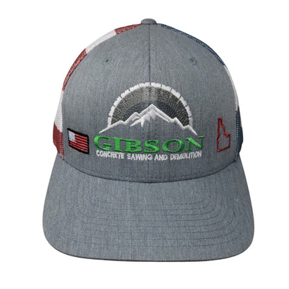 Gibson Concrete Sawing And Demolition Snapback Trucker Hat Multi One Size