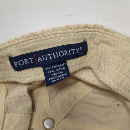 Port Authority Baseball Cap Beige One Size Poipu Surf Hawaii Mesh Breathable Hat