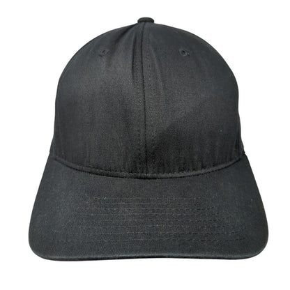 Yupoong Fitted Hat Black Size L/XL Flexfit Lightweight Vented Holes Blank