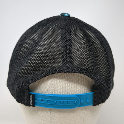 Hooey Trucker Hat Blue One Size Mesh Back Checkerboard Snapback Logo Patch