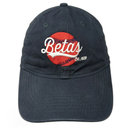 Sportsman Baseball Cap Blue One Size Betas Est 1839 Embroidered Cotton Hat