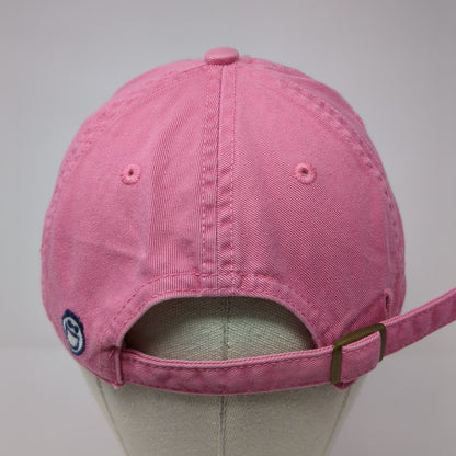 Life is Good Slideback Hat Pink One Size Adjustable Embroidered Floral Cotton
