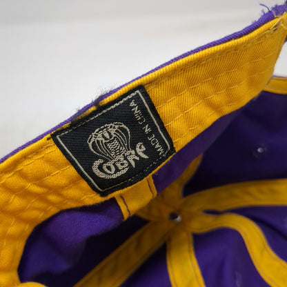 Cobra College of Idaho Yotes Purple One Size Hat Slideback Yellow Underbrim Logo