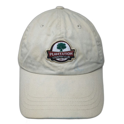 Imperial Baseball Cap Hat Beige One Size Plantation Country Club 1917 Slideback