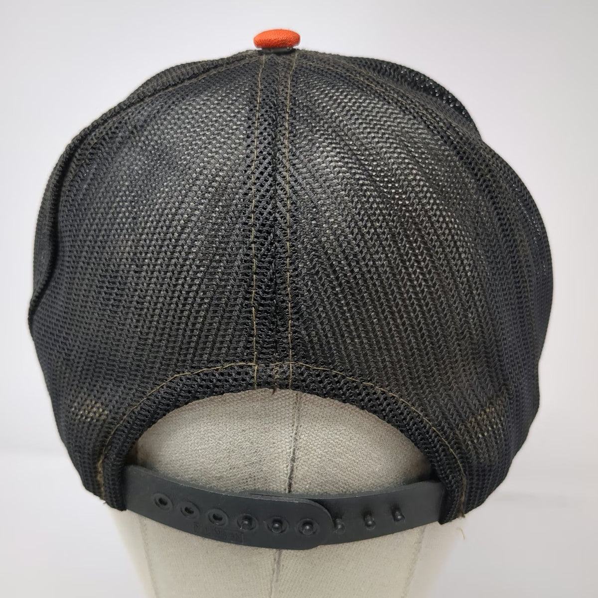 San Francisco 49ers NFL Sports Specialties Trucker Hat Black Orange Vintage