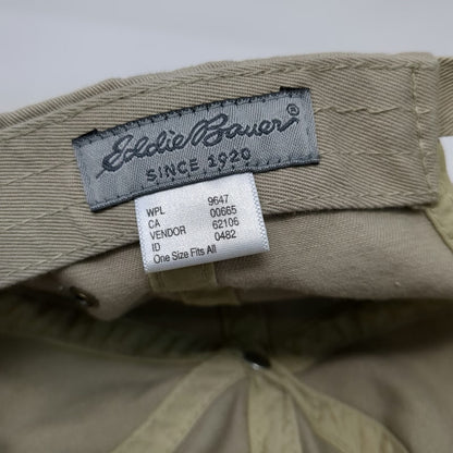 Eddie Bauer Baseball Cap Beige OSFM Athletics 20 Embroidered Cotton Slideback