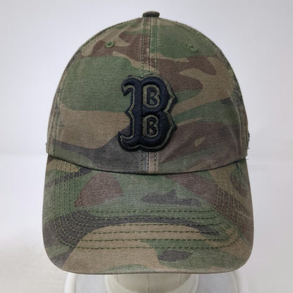 Boston Red Sox MLB '47 Brand Baseball Cap Green Brown Black L Camo Fitted Hat