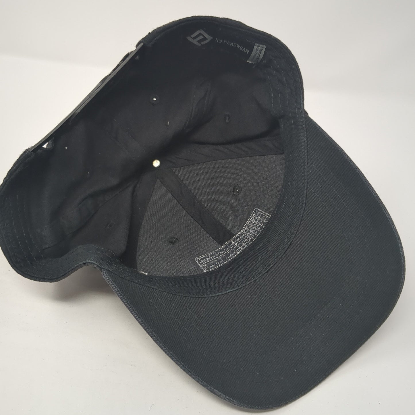 American Flag Snapback Hat Black One Size Adjustable Solid H3 Headwear