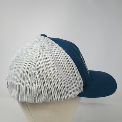 Columbia Baseball Cap Blue One Size Mesh Back Flag Flexfit Stretch Fit Hat